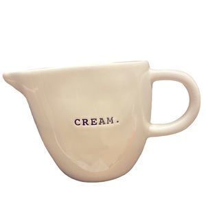 Rae Dunn Creamer typewriter font